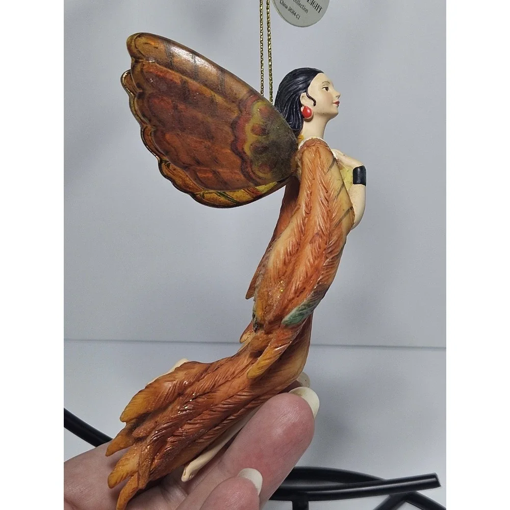 Ashton Drake On Wings of Light Pheasants Flight Fairy Ornament Vintage Butterfly